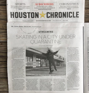 Houston Skateboards in the Houston Chronicle Newspaper