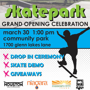 Missouri City Skatepark Grand Opening with Houston Skateboards!