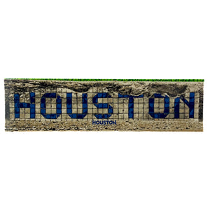 Houston Crumble Tile Sign 8’ x 2.125’