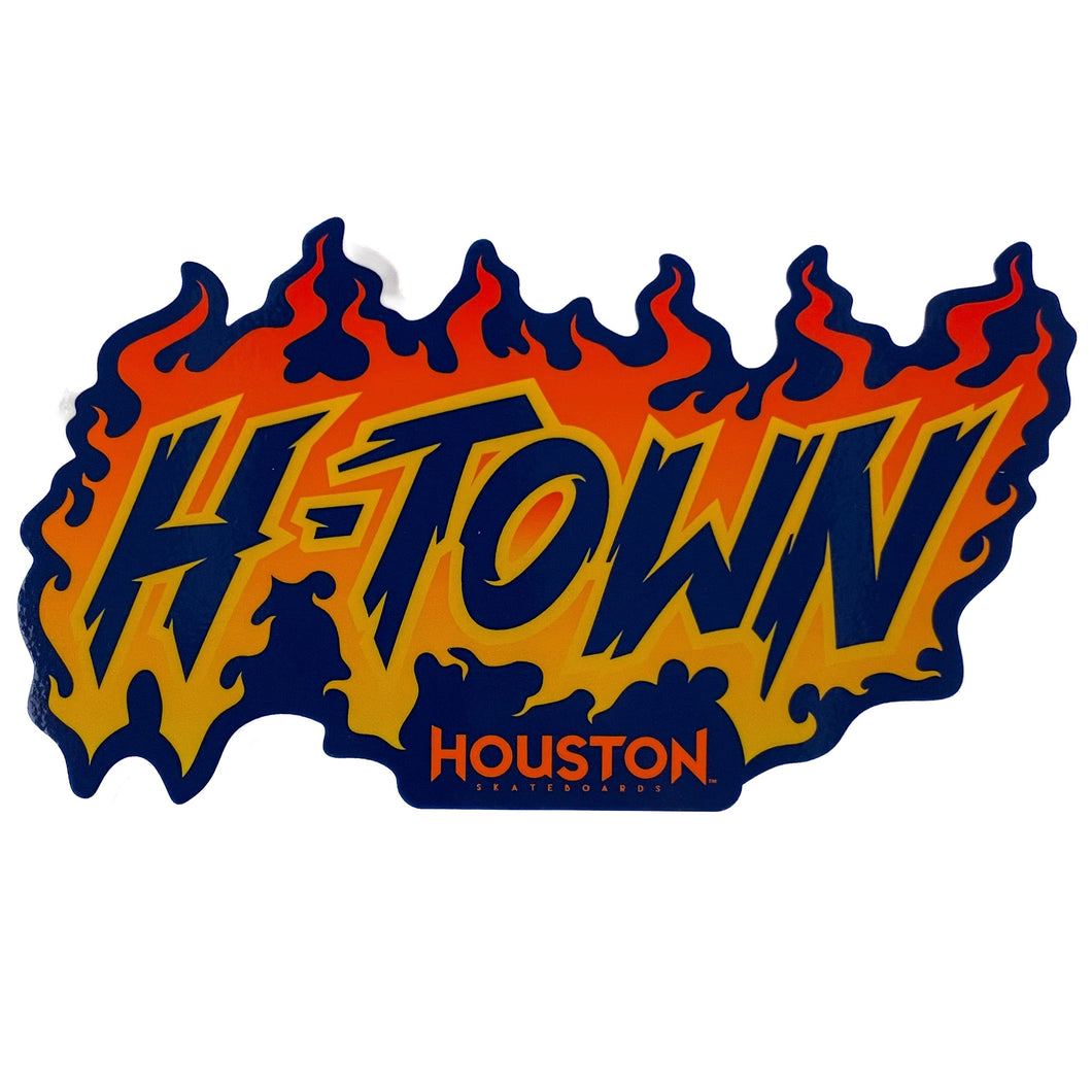 H-Town Flames Blue Orange 6’ x 3.5’