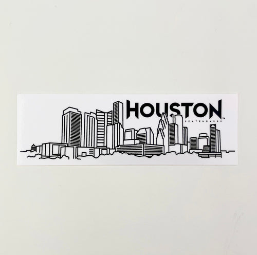 Houston Skyline Sticker 4.25’ x 1.38'