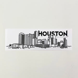 Houston Skyline Sticker 4.25’ x 1.38'