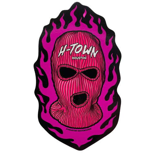 Ski Mask Sticker Pink 4’ x 2.5’