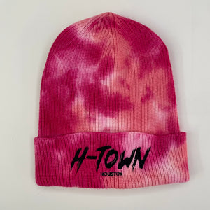 H-Town Red/Coral Tie Dye Beanie