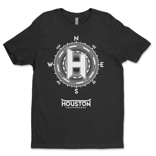 Houston Compass T Shirt black