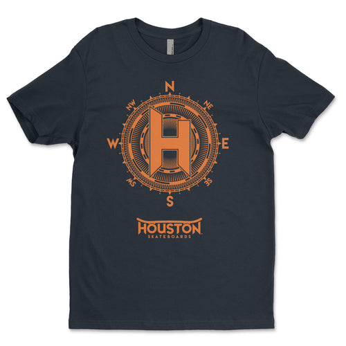 Houston Compass navy and orange t shirt